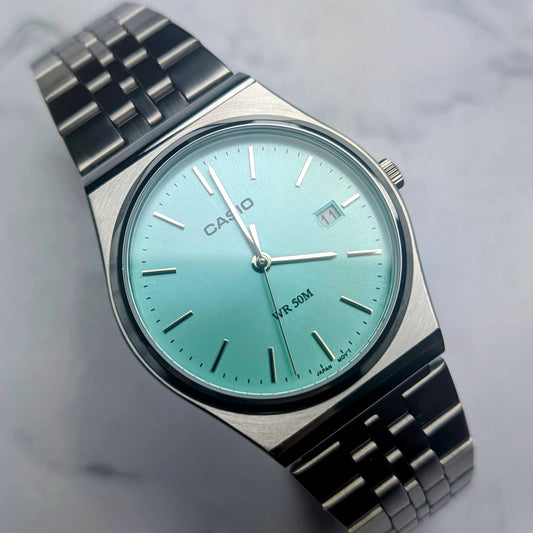 Tiffany Blue Rare Casio MTP Range Classic Watch