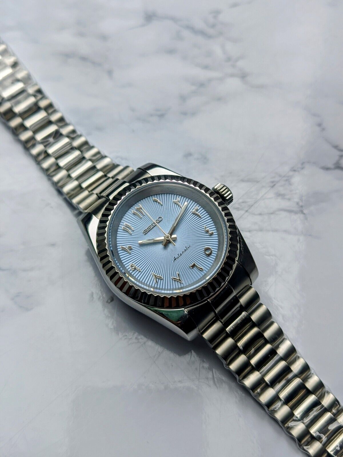 Tiffany Blue Arabic Dial Datejust NH35 Build